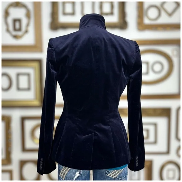 Ralph Lauren Black Label Velvet Equestrian Style Jacket - Picture 4 of 14